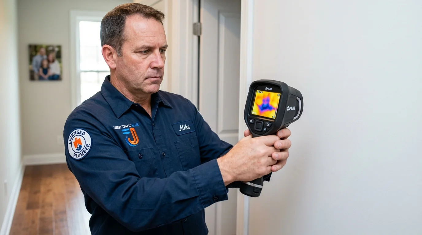Thermal imaging leak detection by Johns Plumbing LLC in Onarga